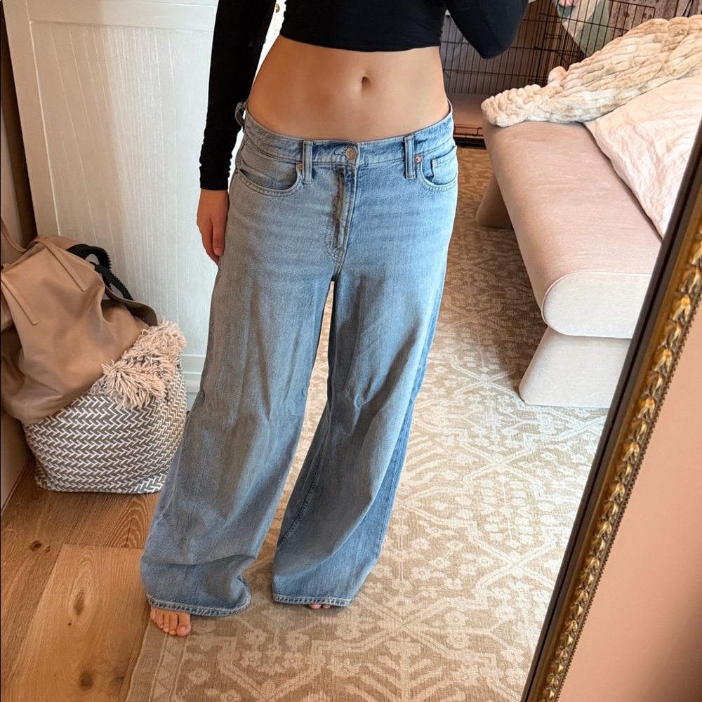 GAP baggy mid rise jeans